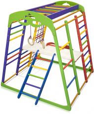 Дитячий спортивний куточок SportBaby Юнга Plus 2, Бук, від 12 місяців до 60 кг